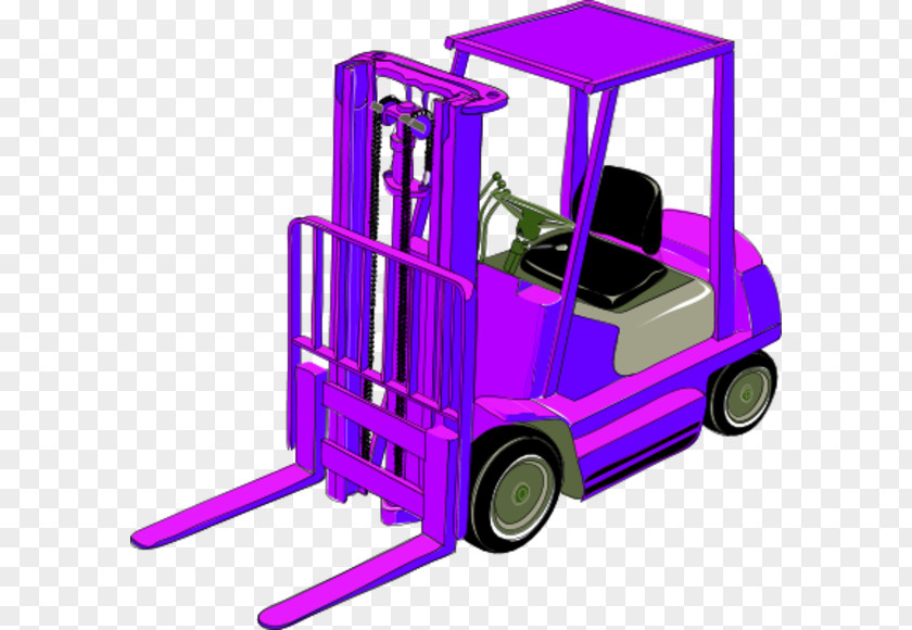 Purple Truck Cliparts Forklift Clip Art PNG