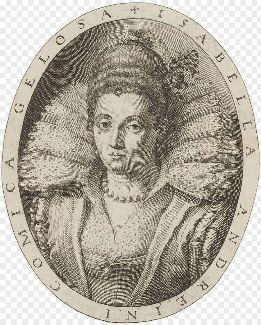 Actor Isabella Andreini I Gelosi Commedia Dell'arte Woman PNG