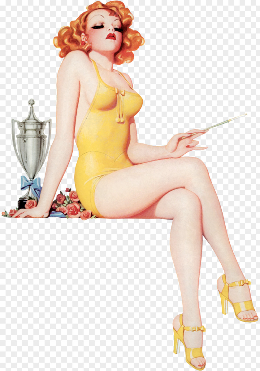 Pin-up Girl Poster Retro Style Canvas PNG girl style Canvas, others clipart PNG