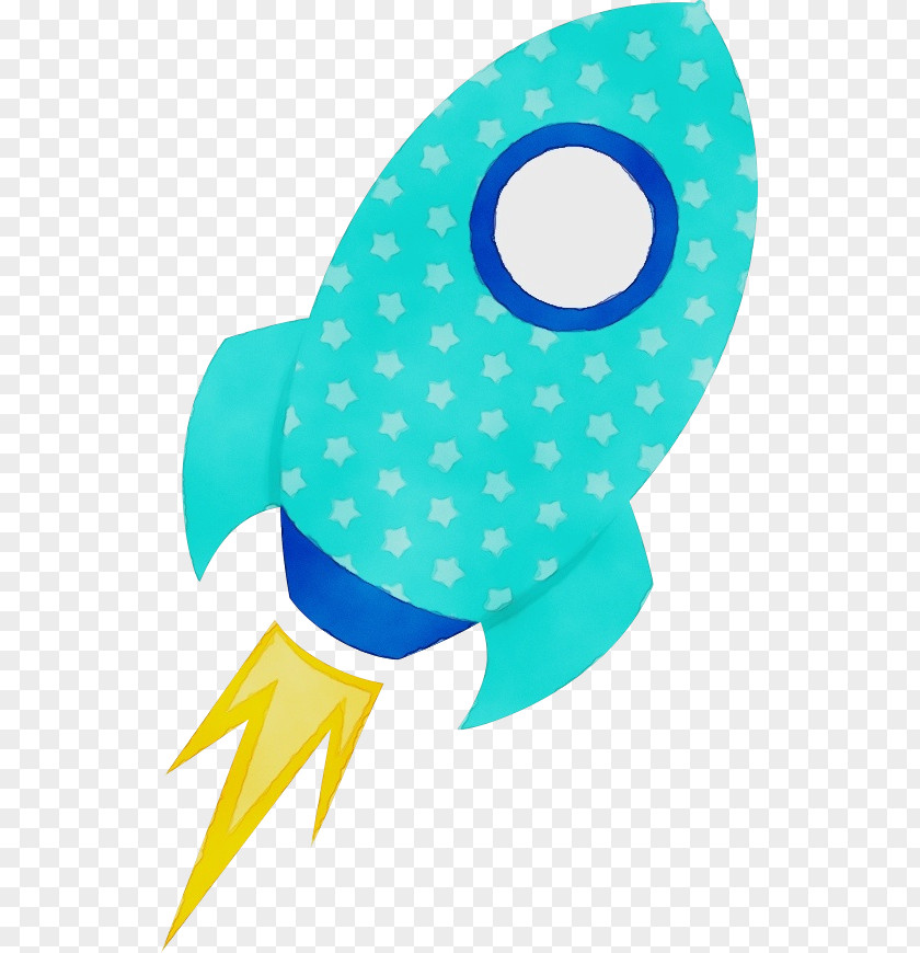 Teal Turquoise Astronaut Cartoon PNG