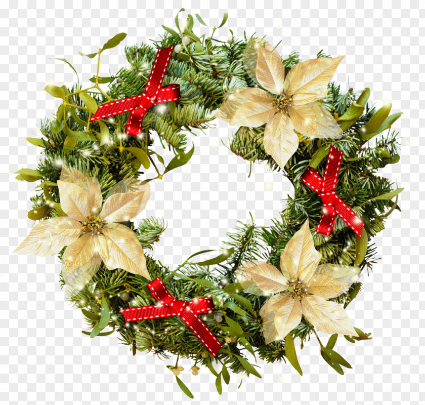 Christmas Wreath Crown Clip Art PNG