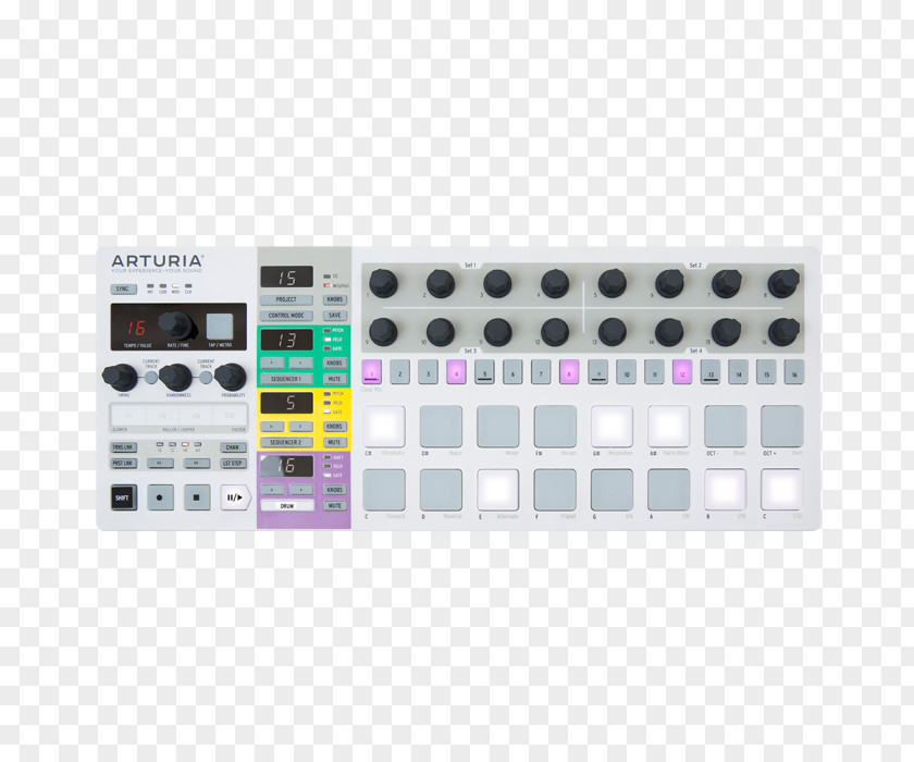 Drums MIDI Controllers Arturia BeatStep Pro CV/gate PNG