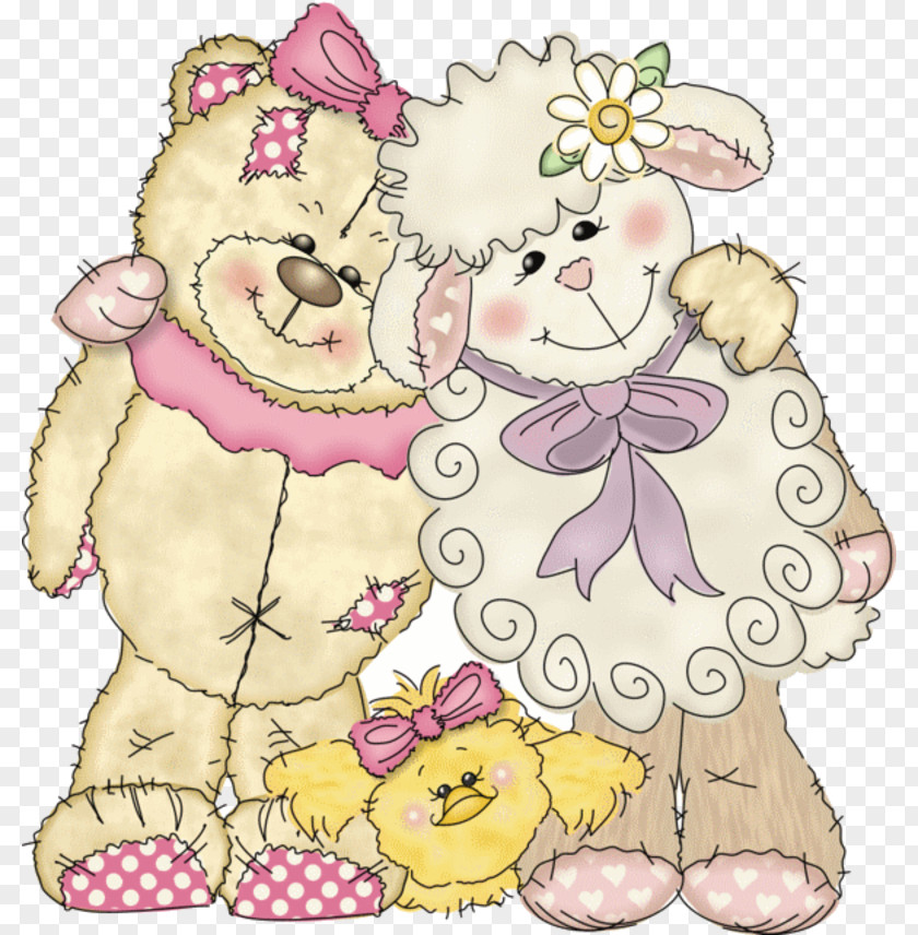 Patchwork Paper Bear Drawing Hug PNG