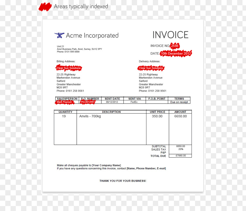 Pearl Automation Invoice Processing Form Document Image Scanner PNG