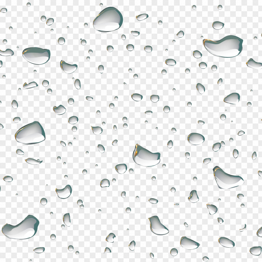 Vector Water Droplets Elements Drop Splash Bubble PNG