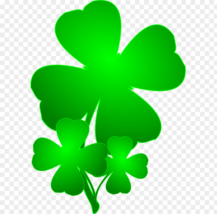 Happy St Patricks Day Saint Patrick's Shamrock Four-leaf Clover Clip Art PNG