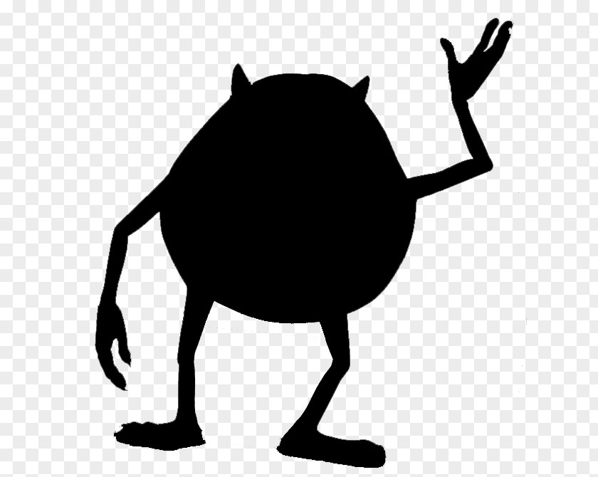 Silhouette James P. Sullivan Mike Wazowski Monsters, Inc. PNG