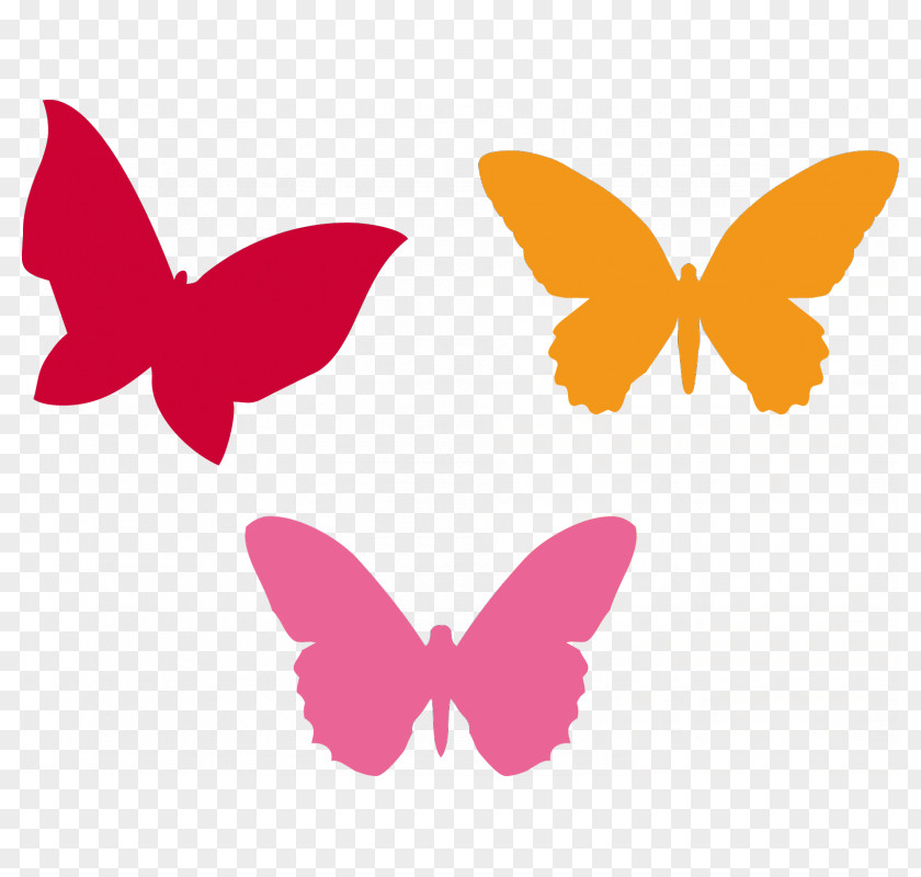 Color Butterfly Monarch Paper Sticker Insect PNG