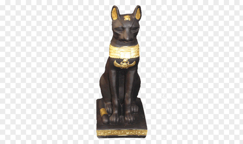 Egypt Cat Bronze Statue PNG