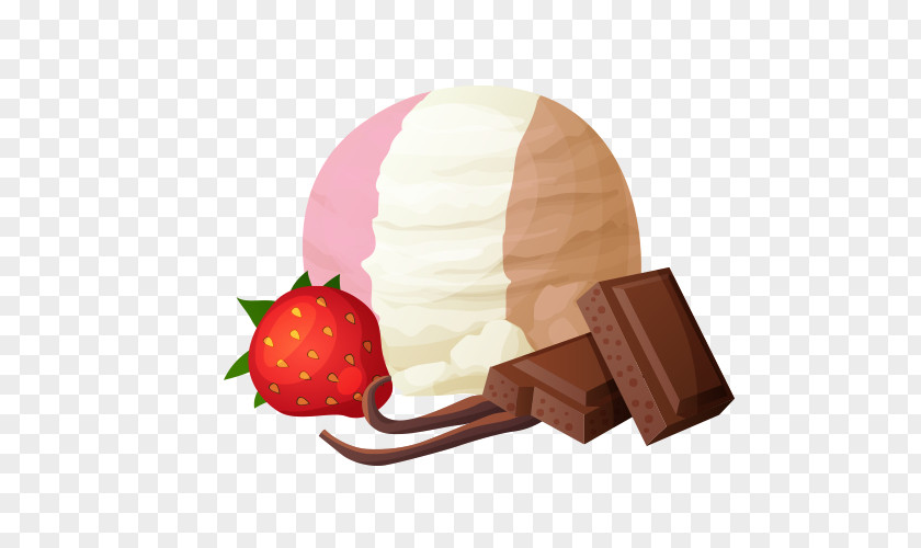 Ice Cream Cone Chocolate Panna Cotta PNG
