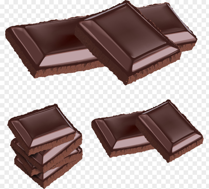 Vector Chocolate Into Blocks Bar Food Illustration PNG