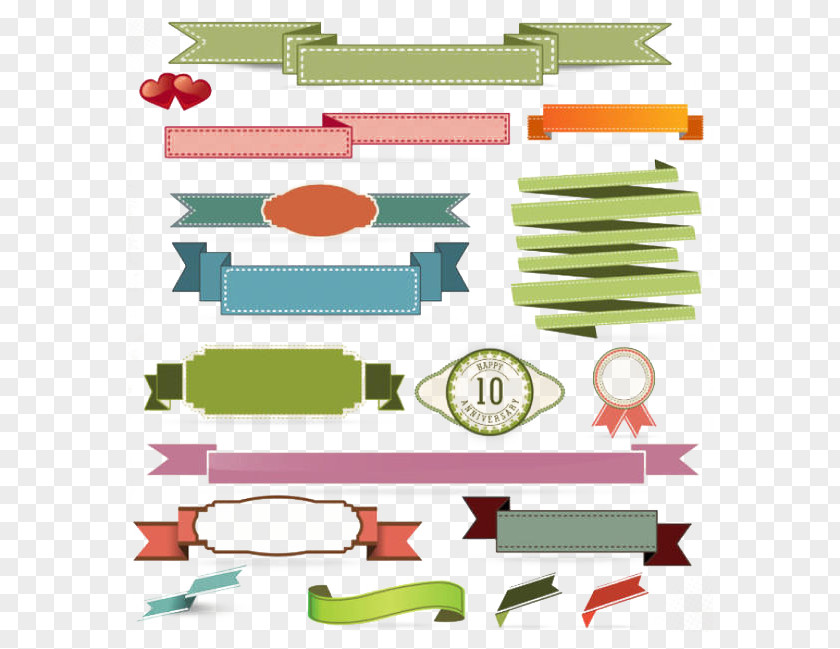 Colorful Banners Logo Ribbon Download PNG