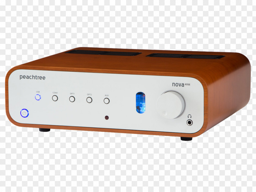 Integrated Amplifier Audio Power Peachtree Nova65SE Loudspeaker PNG