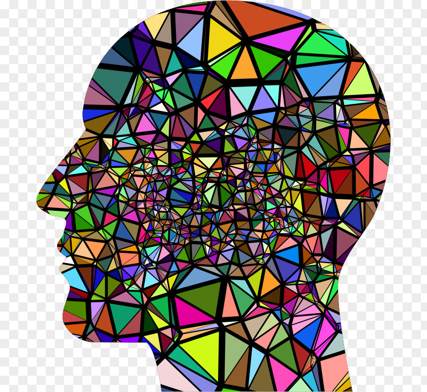 Low Poly Silhouette Art Human Head Clip PNG
