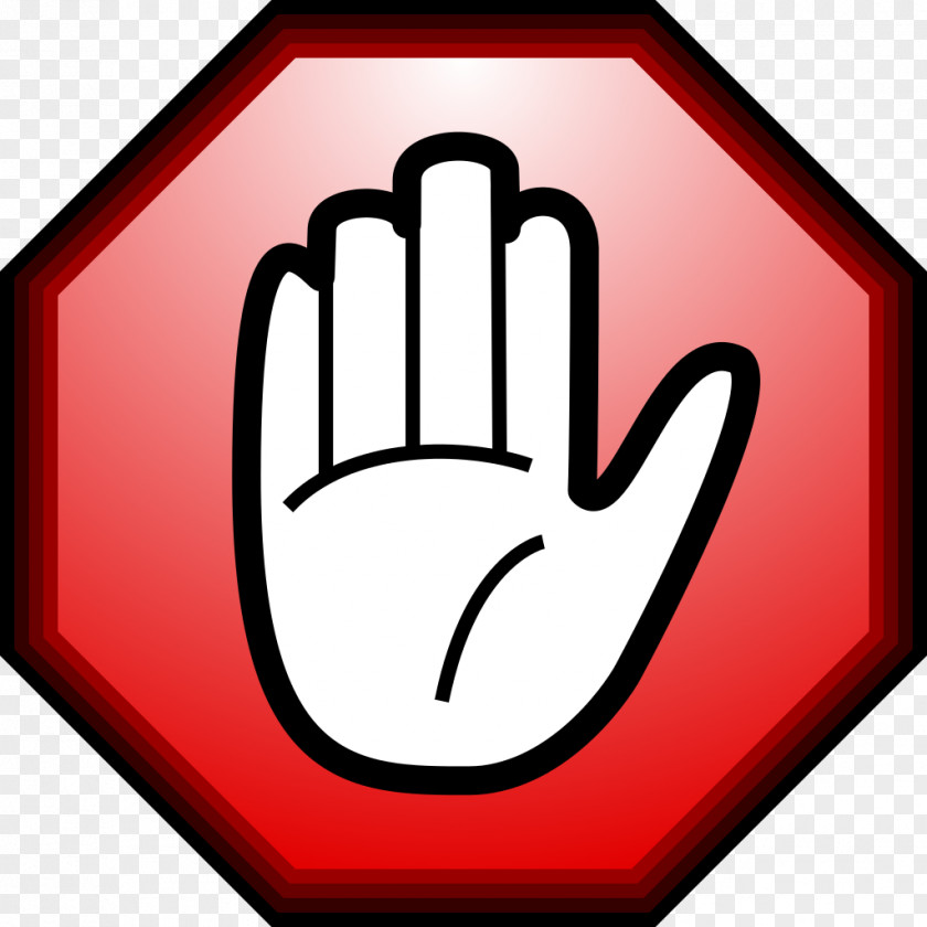STOP Hand Stop Sign Clip Art PNG