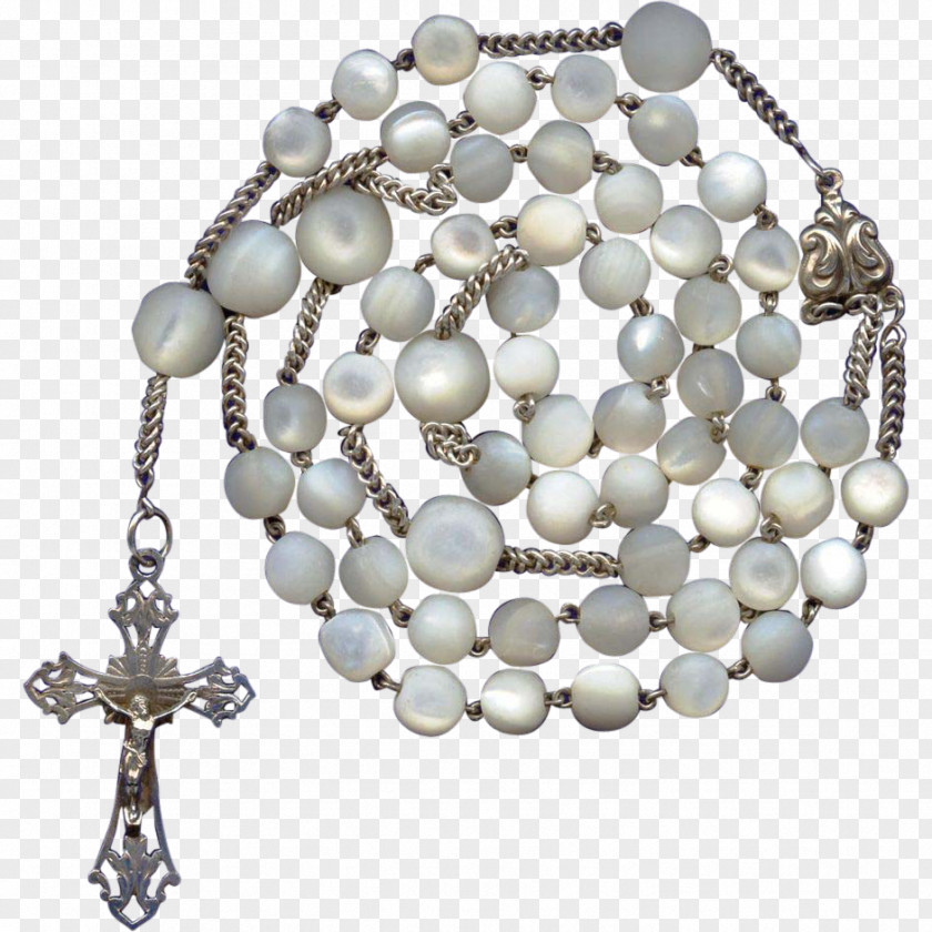 Necklace Pearl Rosary Bead PNG