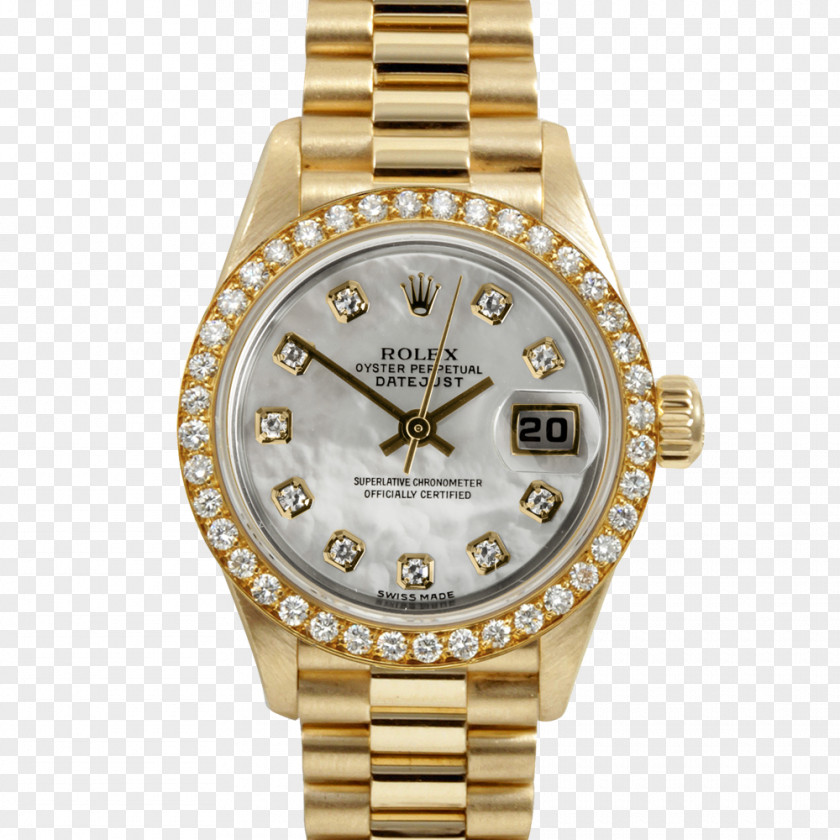 Rolex Datejust Submariner Watch Colored Gold PNG