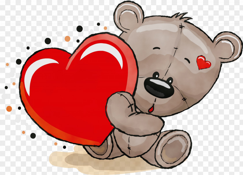 Animated Cartoon Snout Teddy Bear PNG