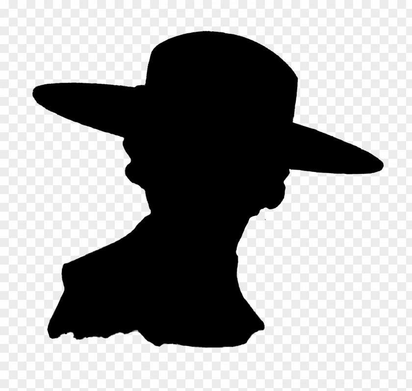 M Cowboy Hat Silhouette Clip Art Black & White PNG