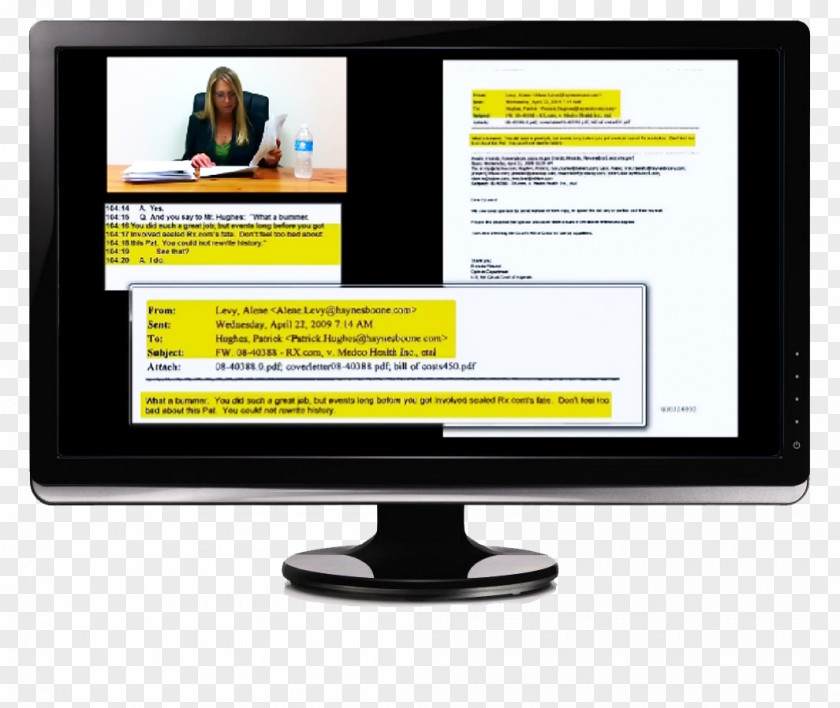 Presentation Computer Monitors Display Device Deposition Dell Lawyer PNG