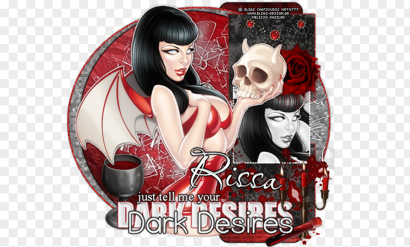 Blood Illustration Album Cover Poster Black Hair PNG