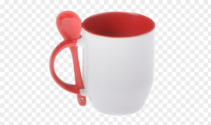 Clone Mug Coffee Cup Spoon Ceramic Handle PNG