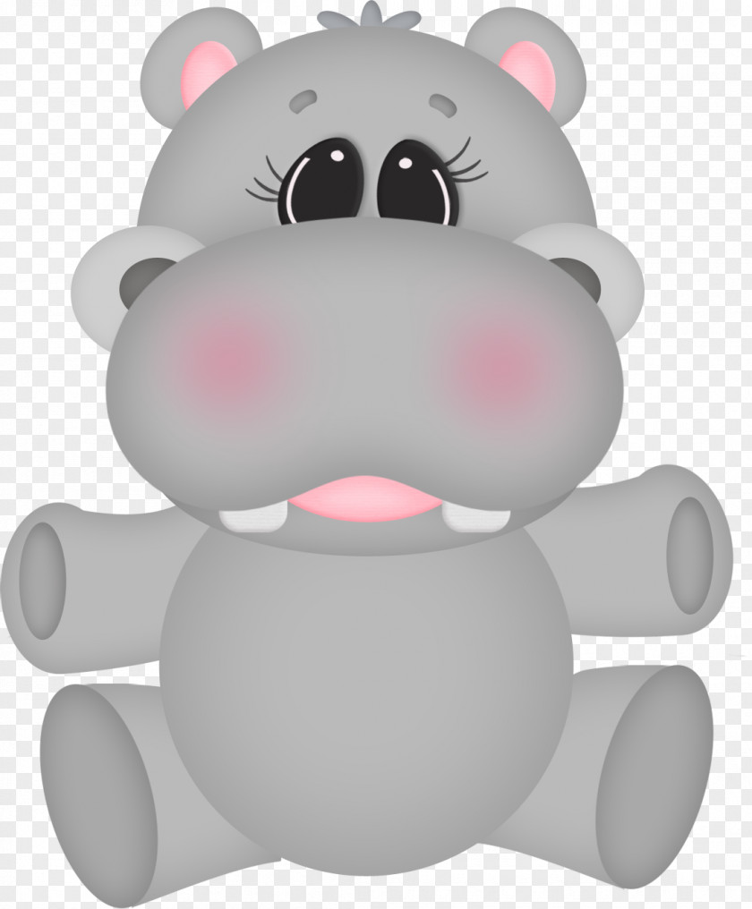 Hippo Hippopotamus Drawing Bear Clip Art PNG