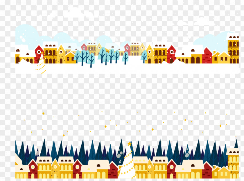 Winter Town Daxue Illustration PNG