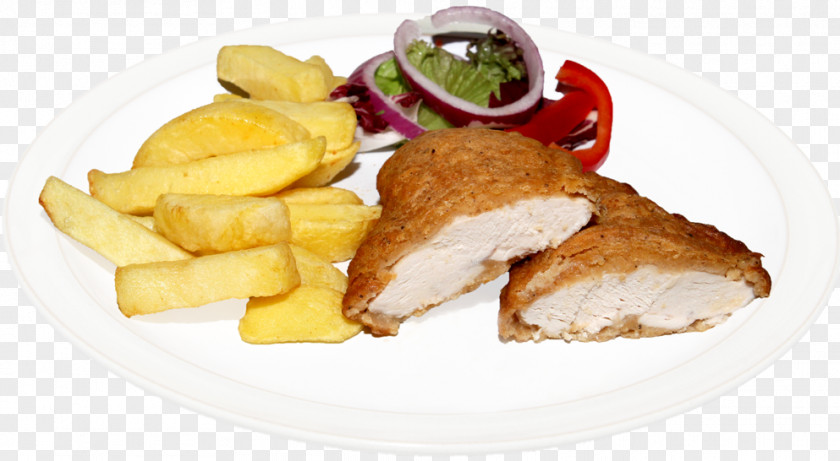 Fried Chicken Schnitzel Fingers Cordon Bleu PNG