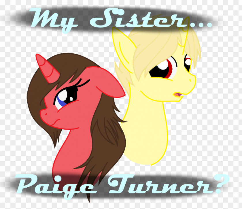 Sister Cartoon Cat Horse Clip Art PNG