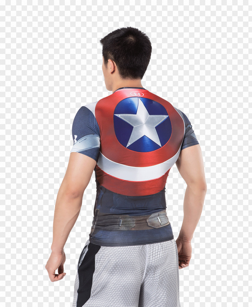 T-shirt Captain America Superhero Ultron Sleeveless Shirt PNG