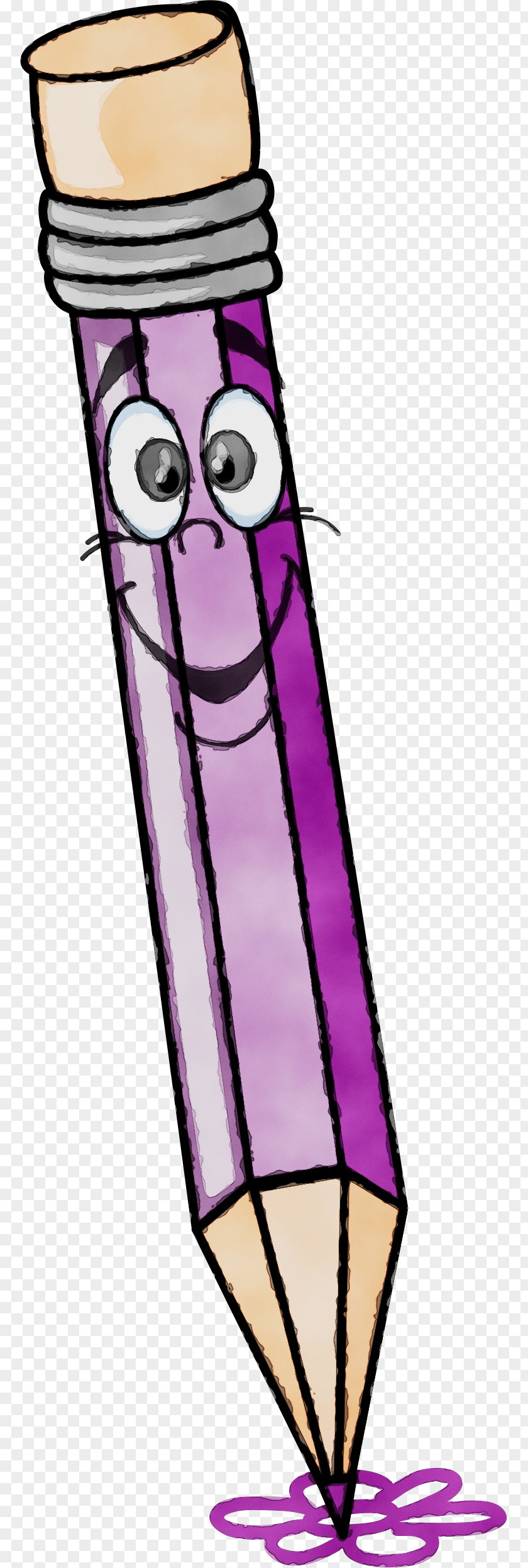 Violet Purple Pencil Cartoon PNG