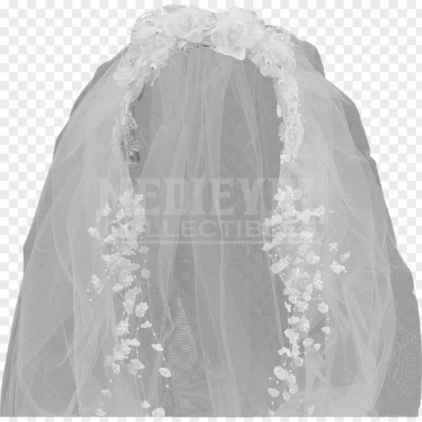 Wedding Veil Dress Headband Bride PNG