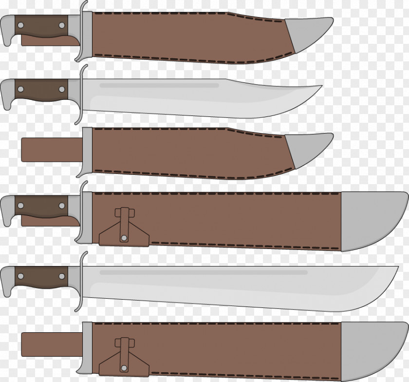 Bowie Knife Drawings Throwing Blade PNG