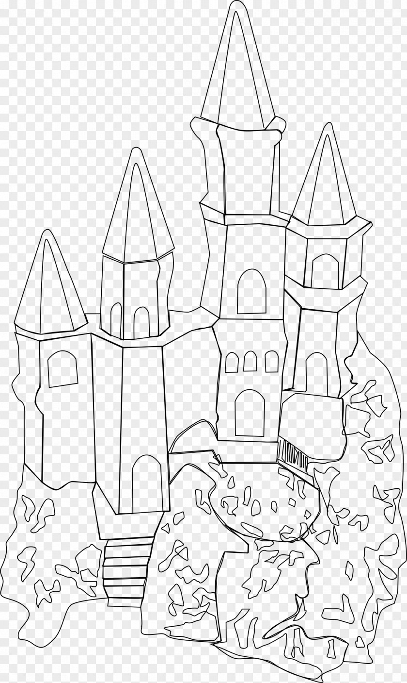 Castle Drawing Fortification Clip Art PNG