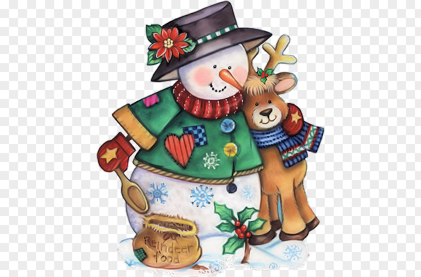 Christmas Hug Snowman Clip Art PNG