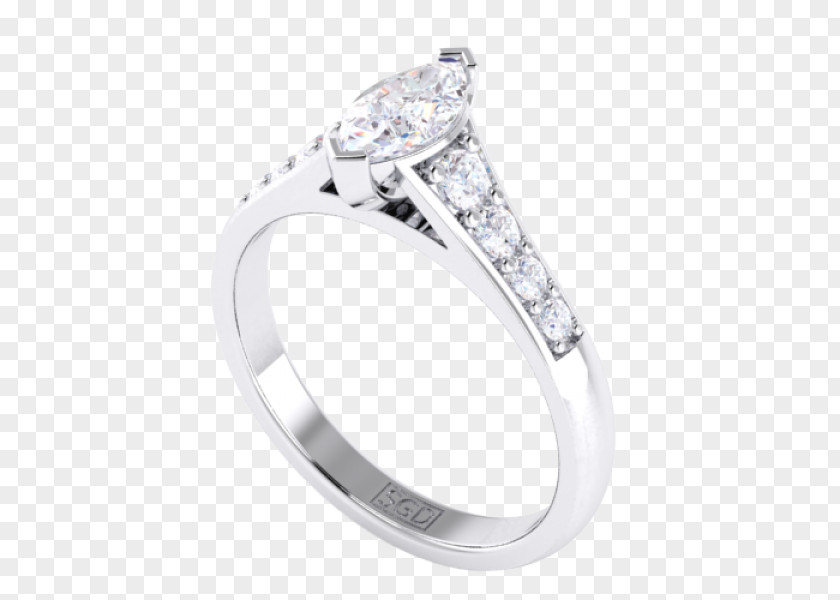 Marquise Diamond Rings Wedding Ring Silver Platinum Product Design PNG
