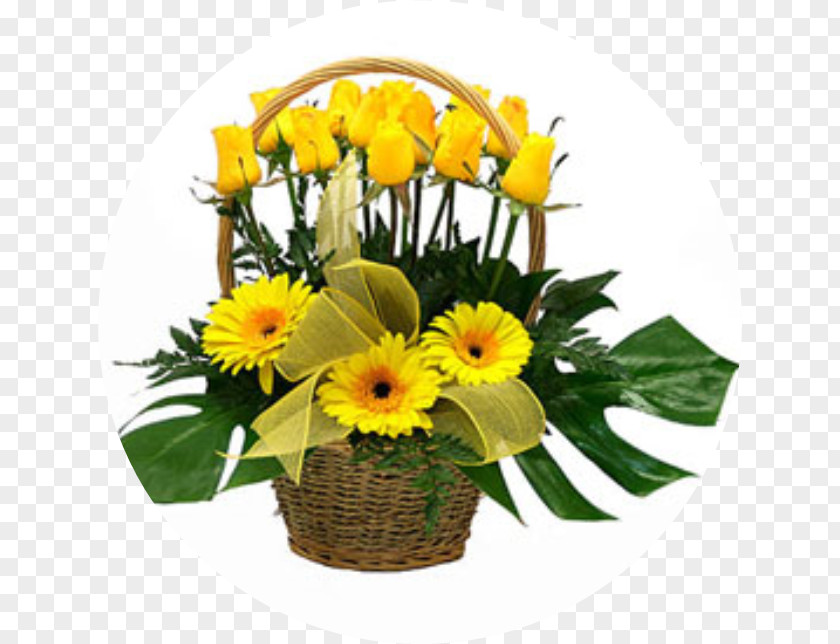Flower Basket Floristry Floral Design Transvaal Daisy PNG