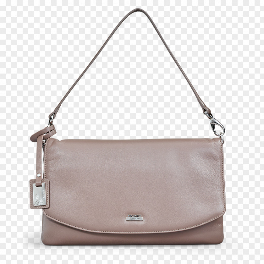 Handbag Leather Shoulder Bag M Strap Taupe PNG