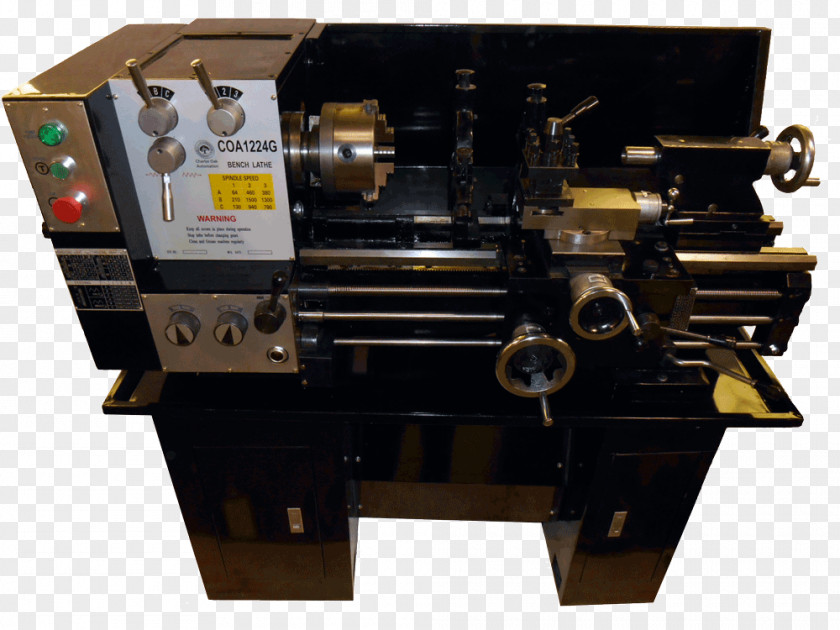 Lathe Machine Metal Milling Automation PNG