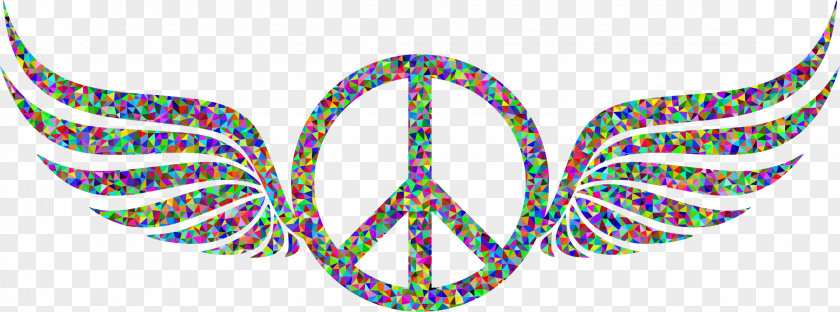 Design Peace Symbols Mosaic PNG