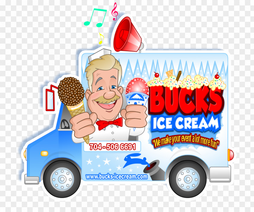 Ice Cream Truck Bucks Car Van Vehicle PNG