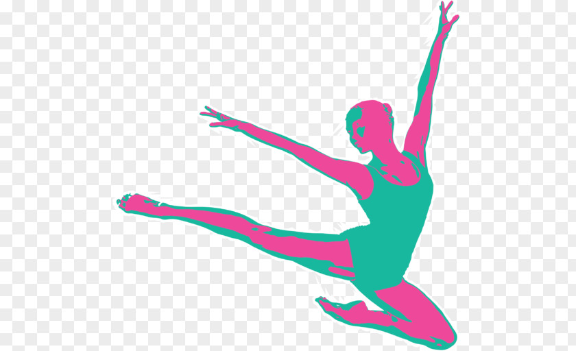 Modern Dance Aerobics Dancer Silhouette PNG