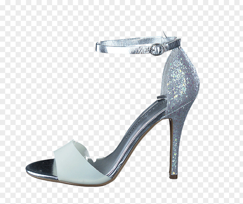 Sandal Shoe Stiletto Heel Blue White PNG