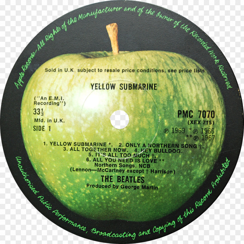 The Beatles Apple Records Yellow Submarine Music Phonograph Record PNG record, clipart PNG
