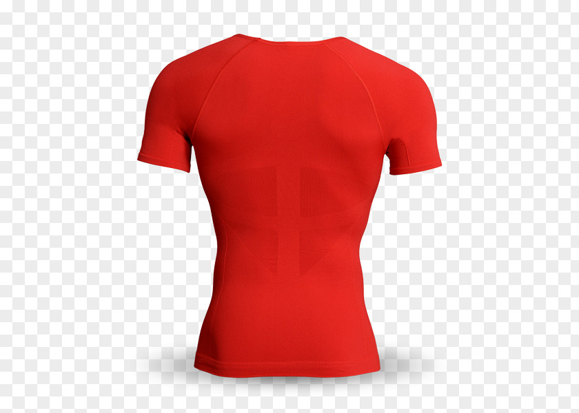 Compression Wear T-shirt Jersey Sleeve Boat Neck Top PNG