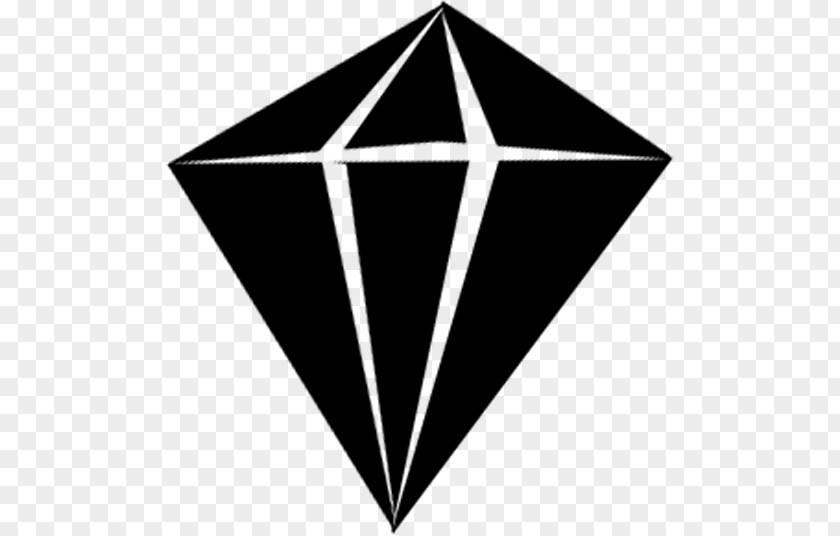 Diamond Black And White Logo Clip Art PNG
