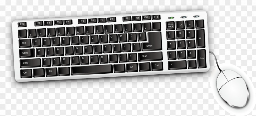 Mouse And Keyboard Vector Material Simple Fashion Computer Button PNG
