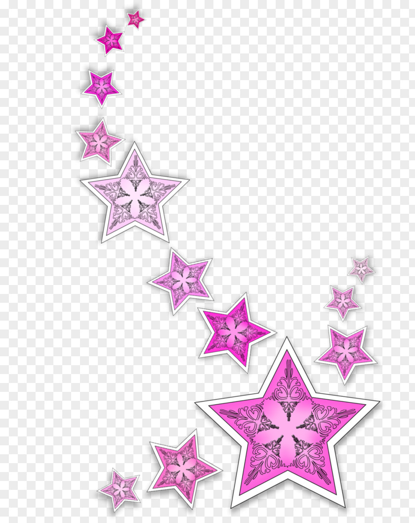 Purple Star Color PNG