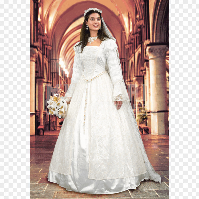 Wedding Veil Dress Renaissance Gown PNG